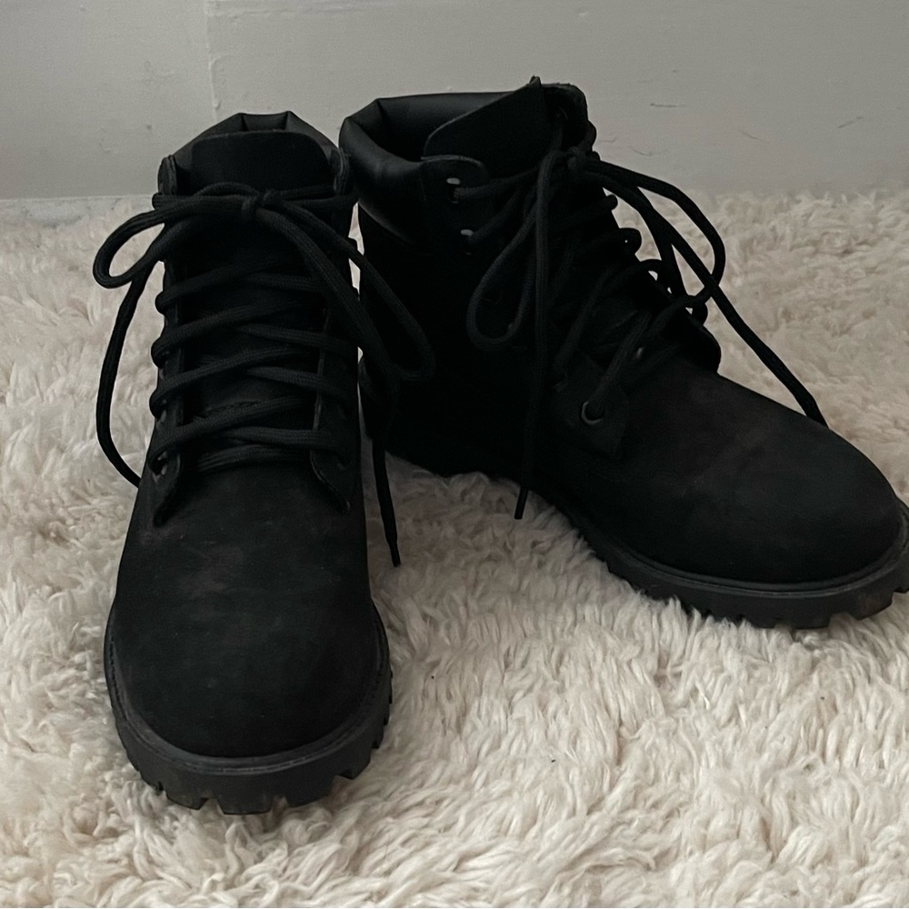 Timberland Black Hiking Boots Size 5